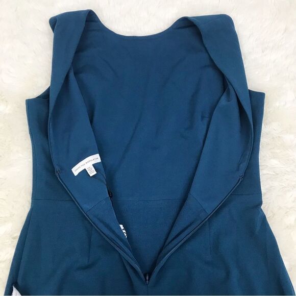 DRESS THE POPULATION Leighton Sleeveless Evening Gown Mermaid Blue Size XXL New - Picture 8 of 11
